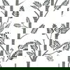 Aviary Branch Grey Peel & Stick Wallpaper thumbnail 2