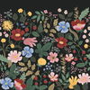 Strawberry Fields Black Peel & Stick Wall Mural thumbnail 0