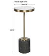 Laurier Mirrored Accent Table, Furniture by Uttermost, 11.75" width x 24.75" height x 11.75" depth thumbnail 3