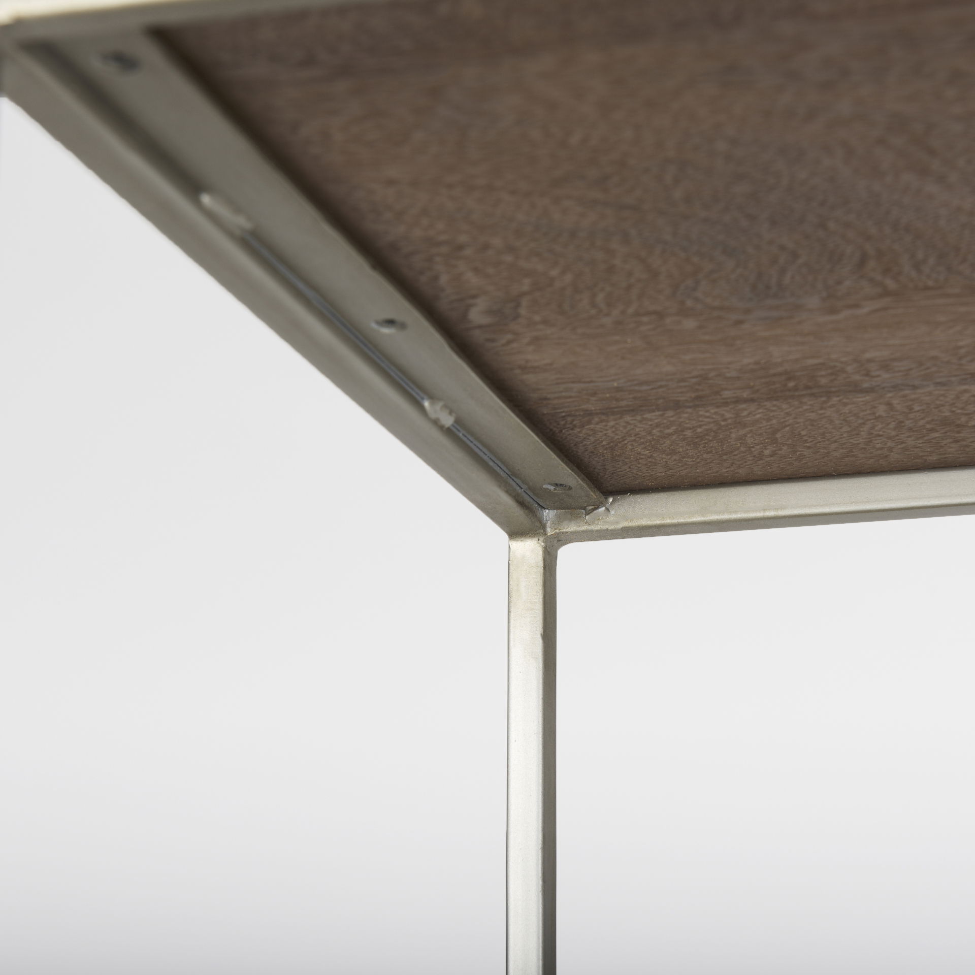 Morris II 19.75 x 15 x 72.5 Brown Wood and Silver Metal Frame 4 Shelf Shelving Unit, Shelving & Bookcase by Mercana, 19.75" length x 15" width x 72.5" height View 9