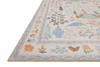 Rifle Paper Co. x Loloi Menagerie Rug, 1'6" length x 1'6" width thumbnail 2