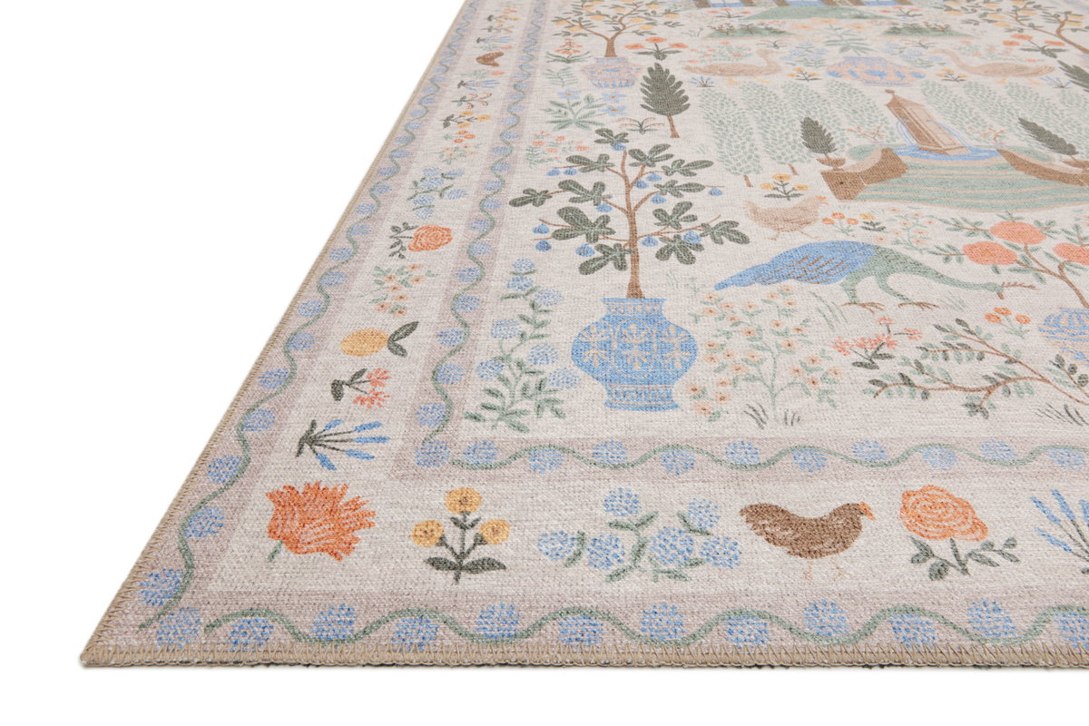 Rifle Paper Co. x Loloi Menagerie Rug, 2'3" length x 5' width View 2
