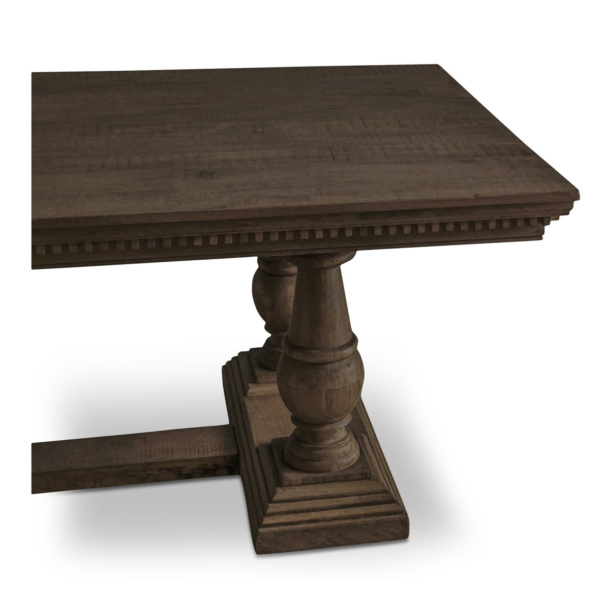 Everson Dining Table Brown, by Moe's Home, 43" width x 30" height x 110" depth View 5