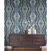 Kaleidoscope Blue Wallpaper, by York Wall, 27' length x 2'3" width x 0.02" depth thumbnail 6