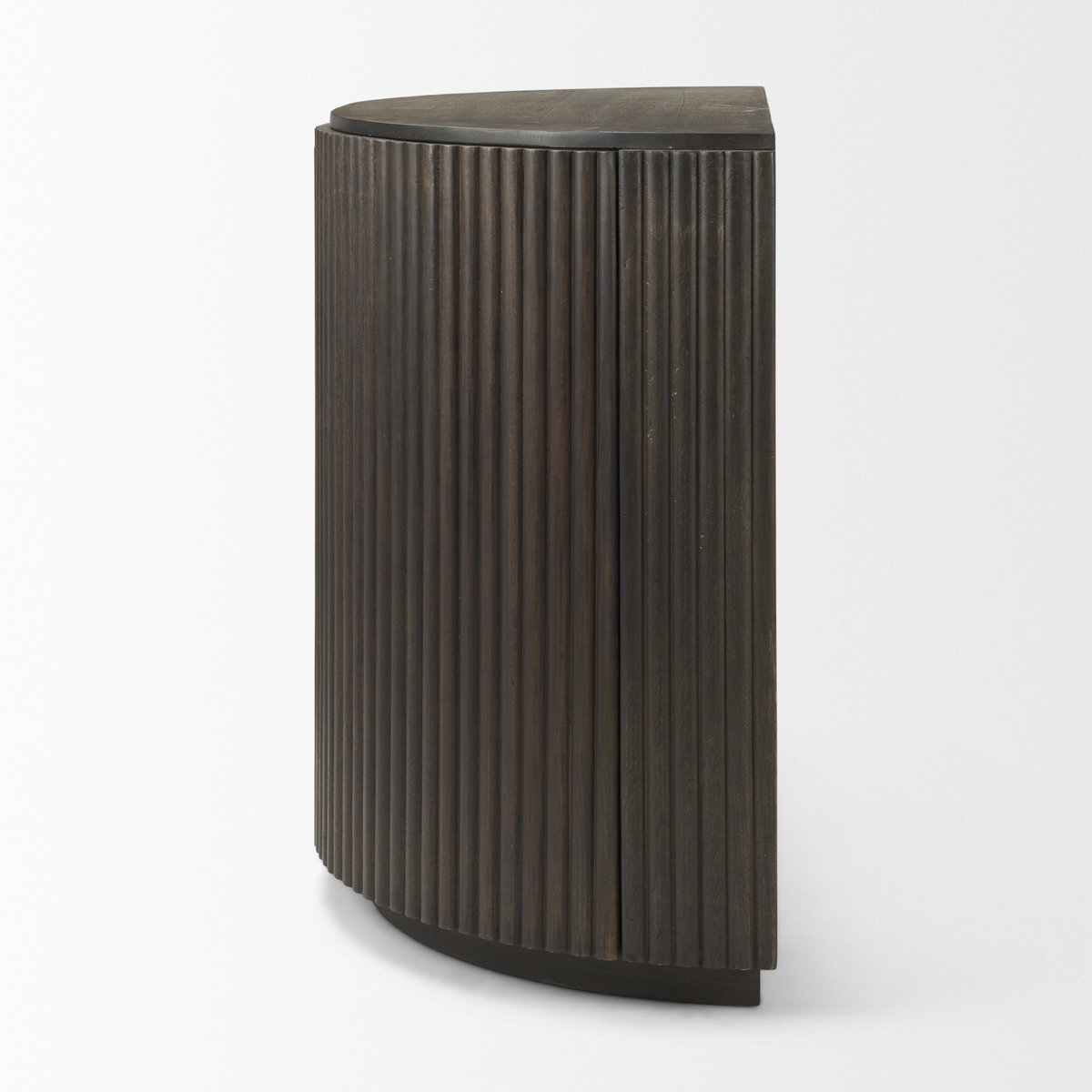 Terra Fluted Dark Brown 2-Door Accent Cabinet, Cabinets & Chest by Mercana, 42" length x 19" width x 32" height View 5