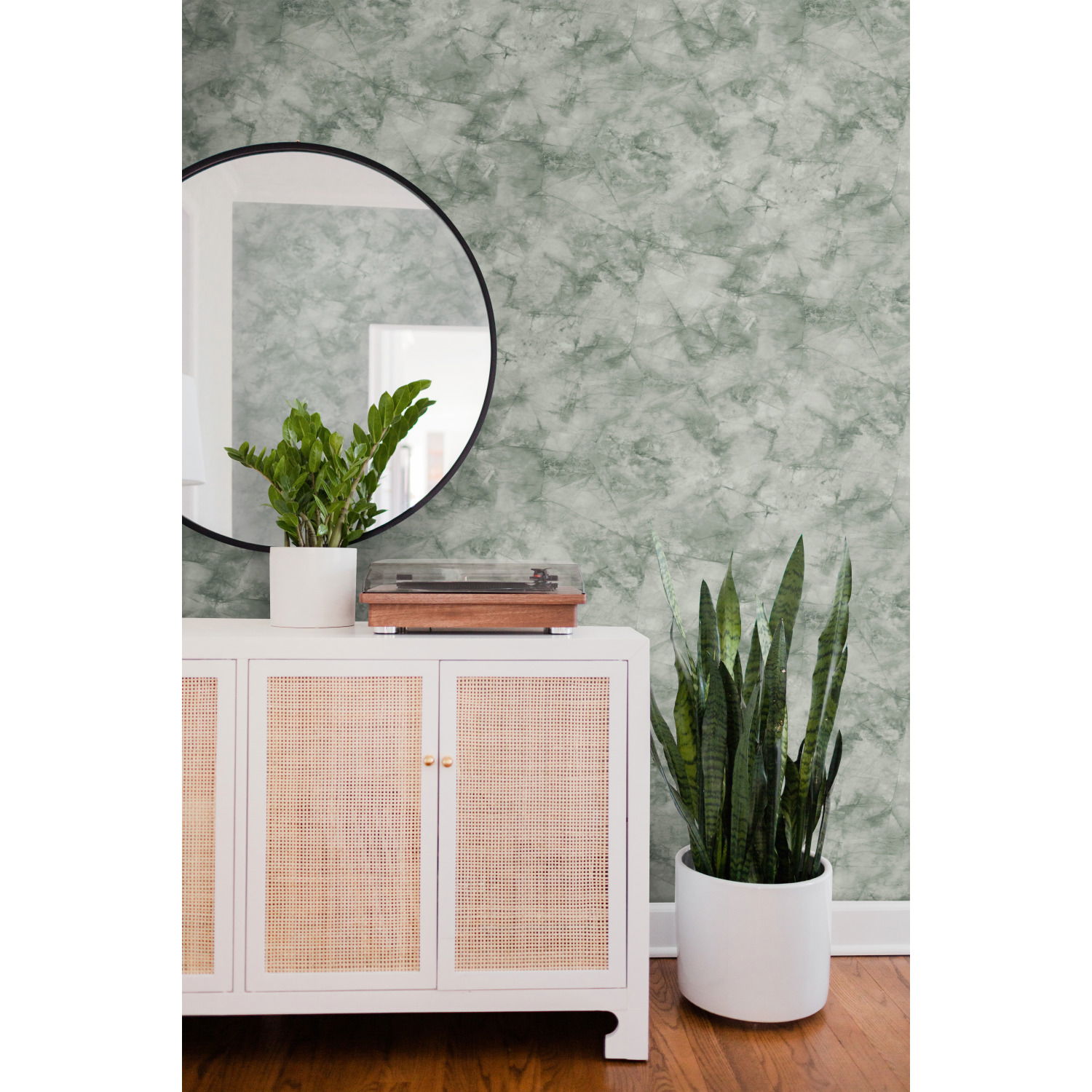 Pressed Petioles Green Wallpaper, by York Wall, 33' length x 1'8.5" width x 0.02" depth View 4