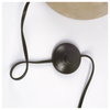 Denmark (55.1'H) Black/Gold Concrete Base Metal Shade Floor Lamp, by Mercana, 18.9" length x 10" width x 55.12" height thumbnail 5
