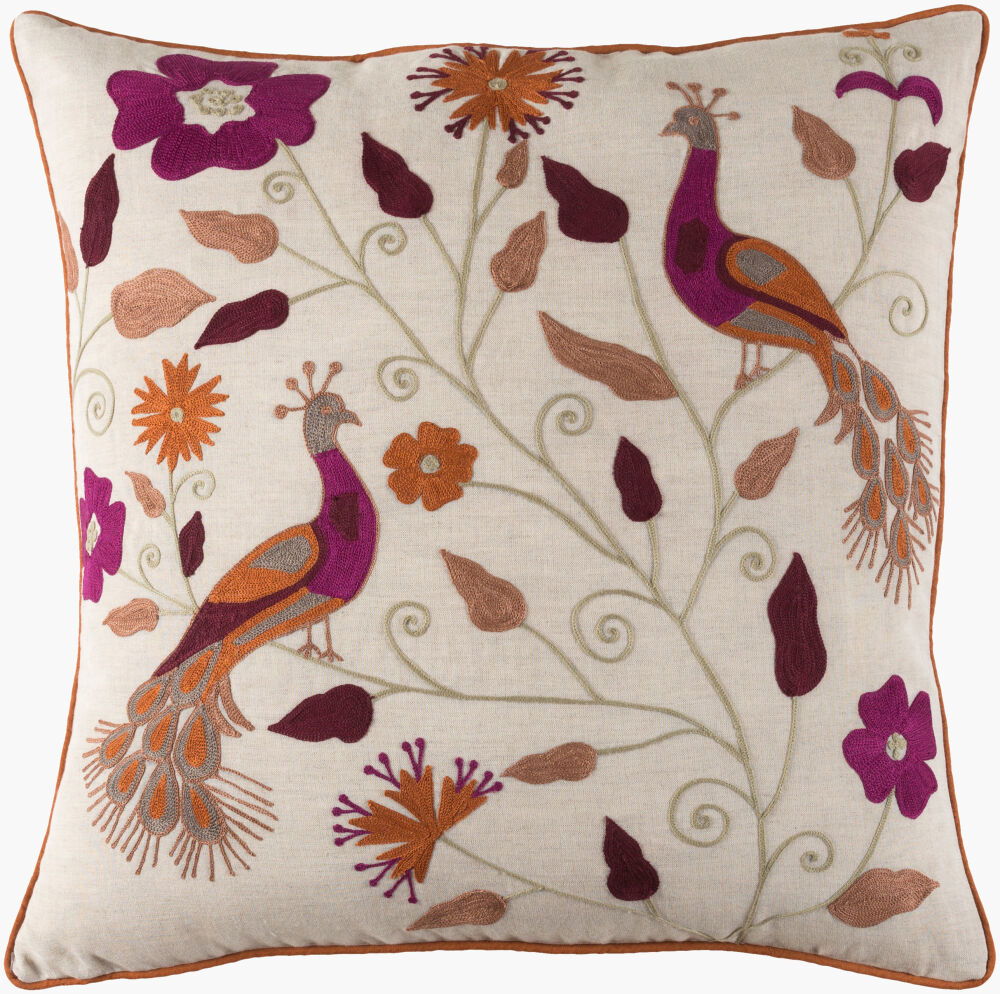 Mayura Accent Pillow, Decorative Pillow by Surya, 20" length x 20" width