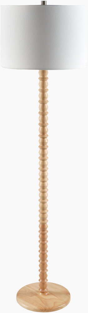 Padauk Accent Floor Lamp, by Surya, 16" width x 61" height