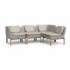 Inou Elements Modular Four-seater Sectional Sofa, Outdoor Furniture by Crescent Garden, 6'9.3" width x 2'2.4" height x 4'5.3" depth thumbnail 5