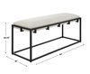 Paradox Iron & Fabric Bench, Benche by Uttermost, 47" width x 20.75" height x 16" depth thumbnail 3