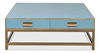 Gideon Shagreen Sq.Coffee Table, Blue thumbnail 1