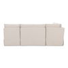 Fable Slipcover Dining Banquette L-shape Beige 96in thumbnail 4