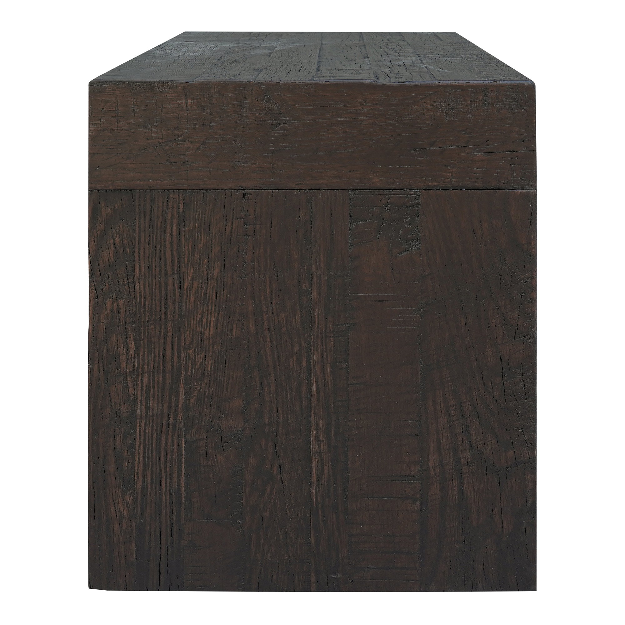 Evander Dining Stool Rustic Brown, Counter & Bar Stool by Moe's Home, 24.5" width x 18.75" height x 15" depth View 3