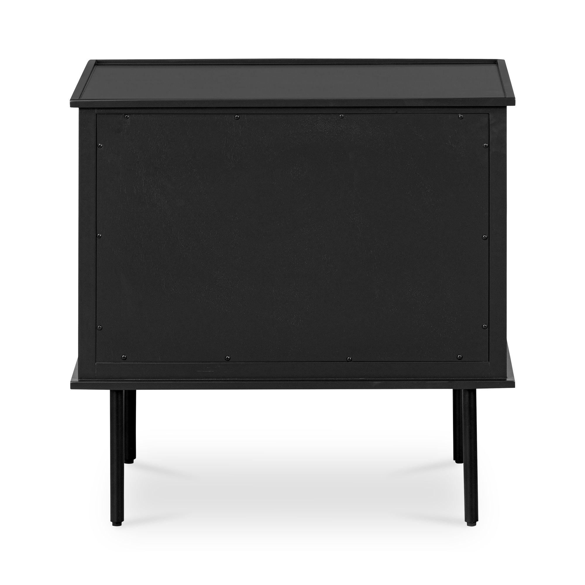 Reagan Nightstand Black, by Moe's Home, 25" width x 24.25" height x 18.5" depth View 4