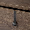 Glenn I 20L x 21W x 24H Dark Brown Wood with Black Iron Frame Square End/Side Table thumbnail 11