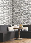 Peonies White & Black Wallpaper thumbnail 1
