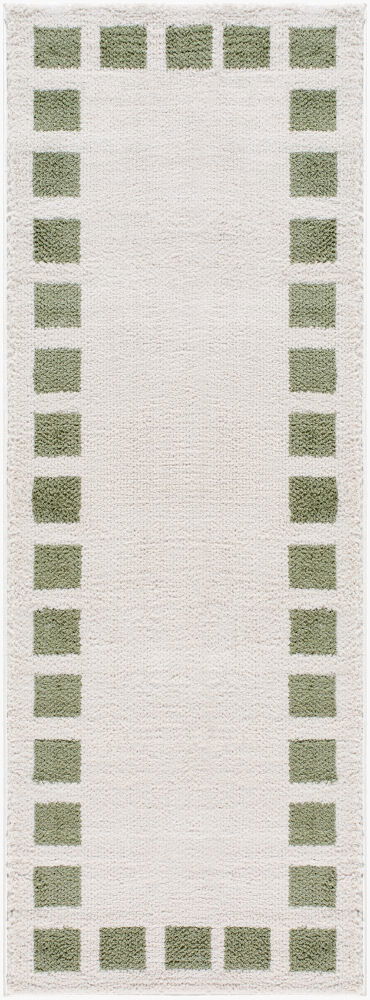 Fossay Shag Machine Woven Rug, by Surya, 7'2.61" length x 2'7.5" width