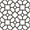 Hedgerow Trellis Black & Gold Peel & Stick Wallpaper, by York Wall, 20' length x 1'8.5" width x 0.02" depth thumbnail