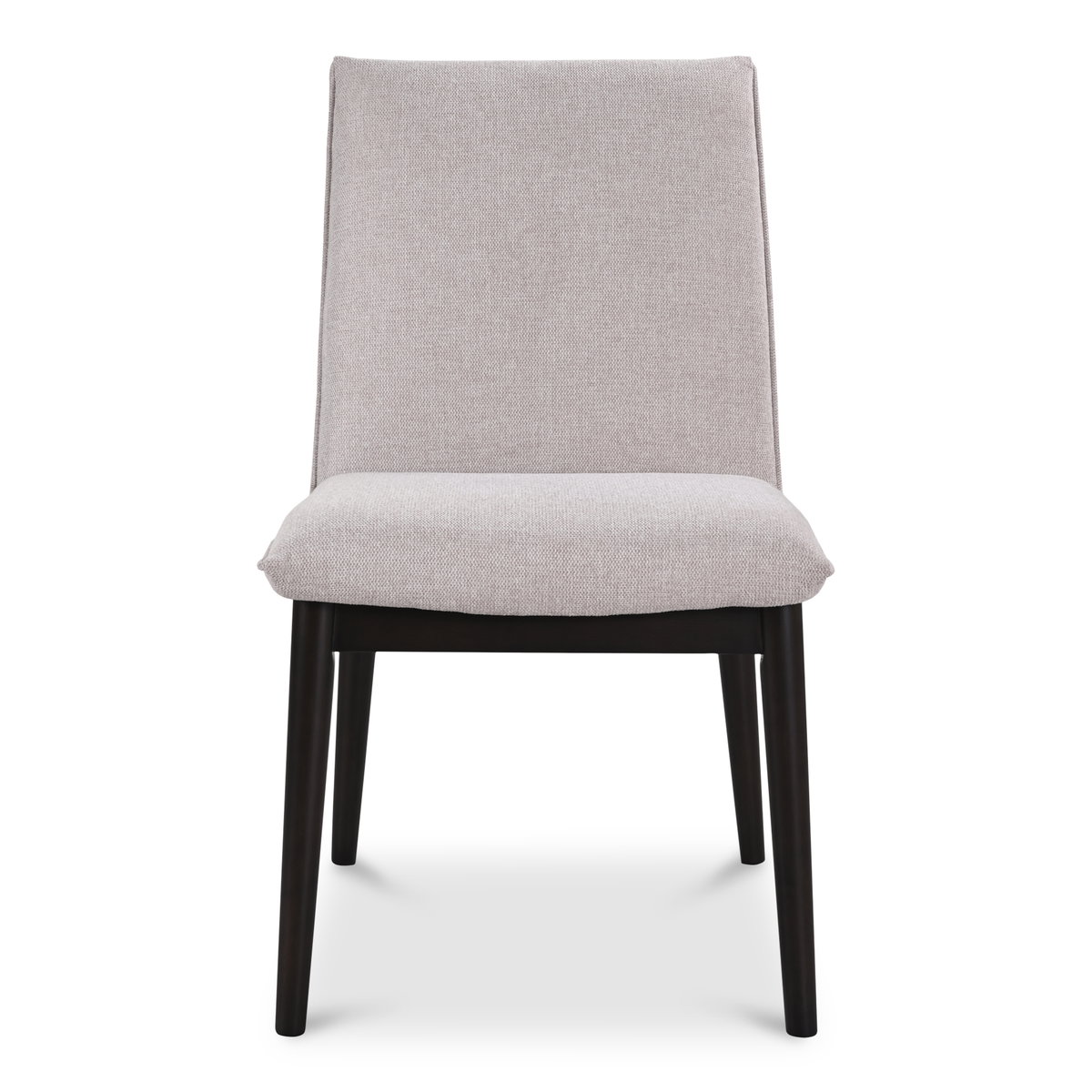 Charlie Dining Chair Beige– Set Of Two, by Moe's Home, 20.25" width x 35" height x 24.25" depth View 3