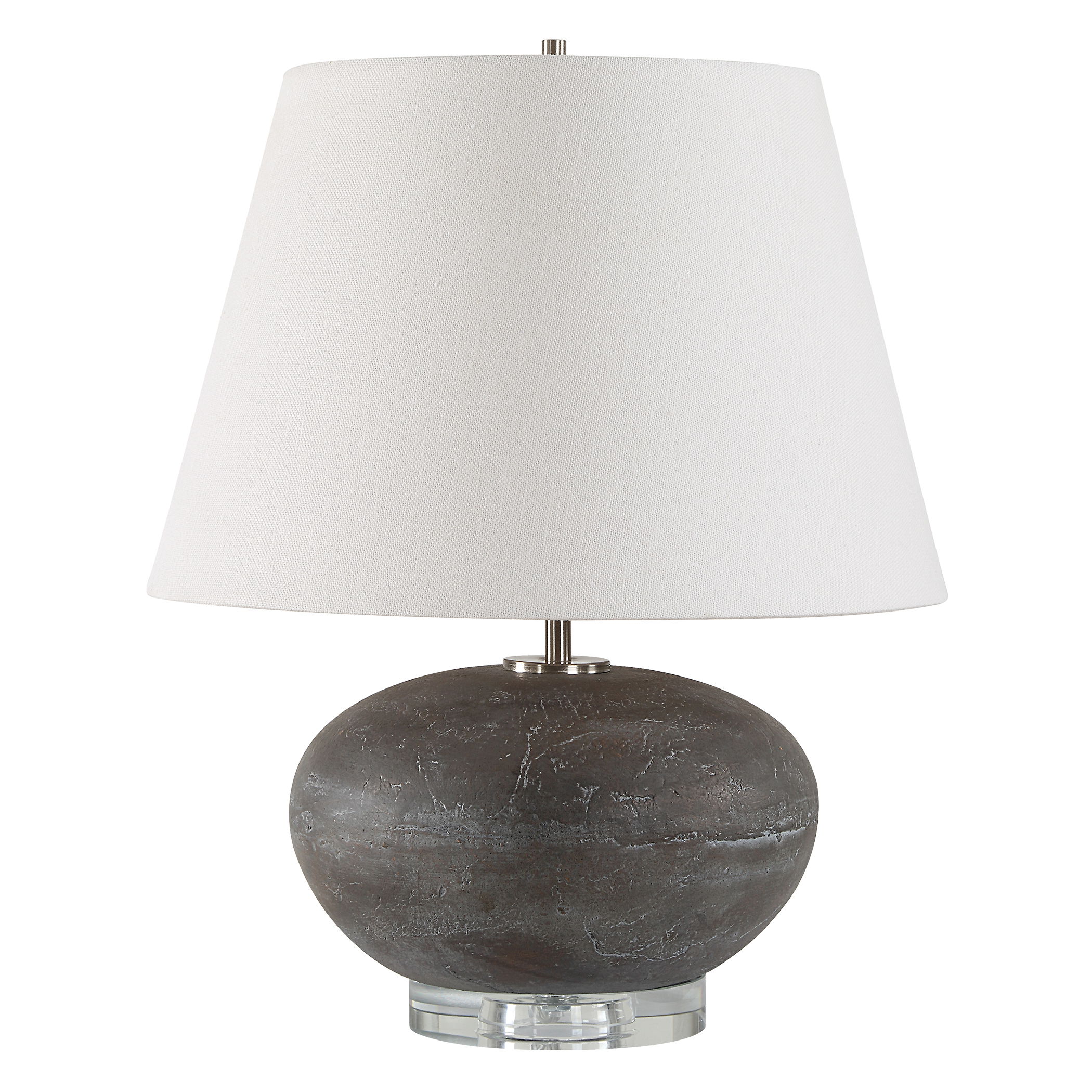 Beckley Gray Stone Table Lamp large image 