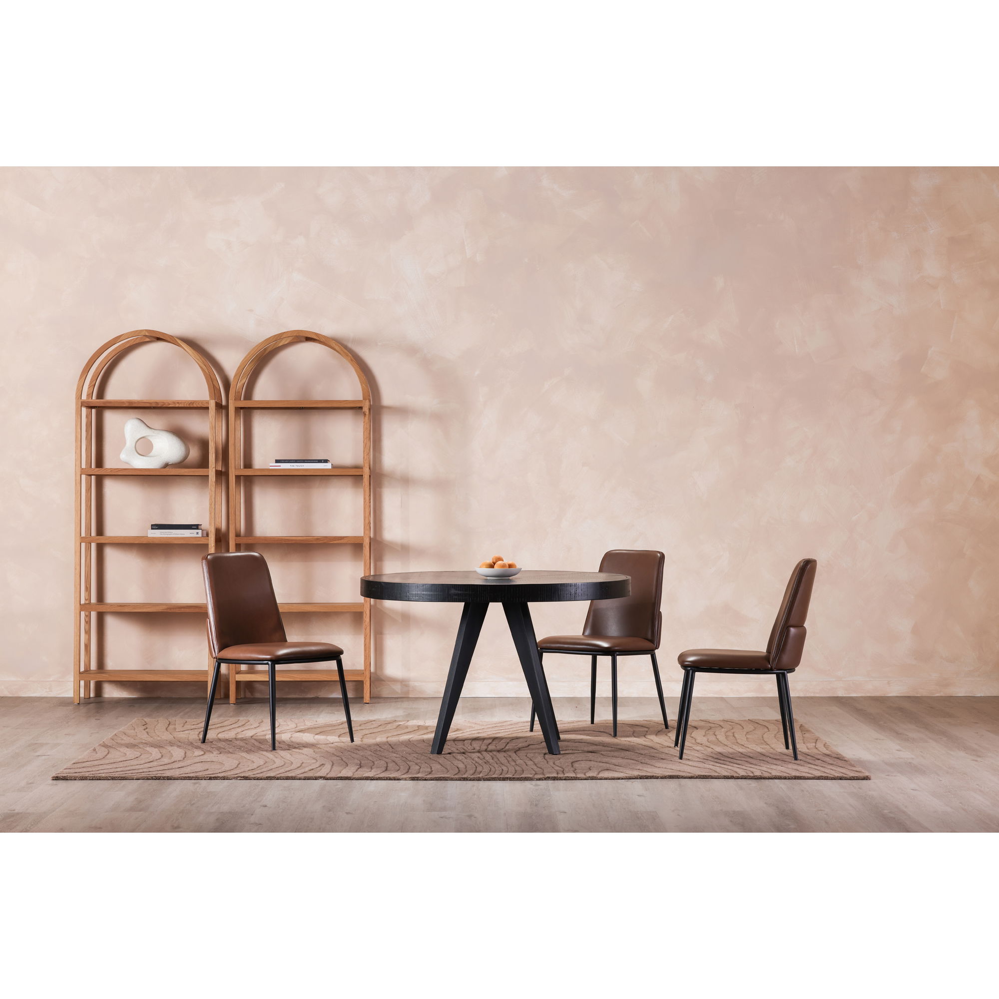 Parq Round Dining Table Black large image 