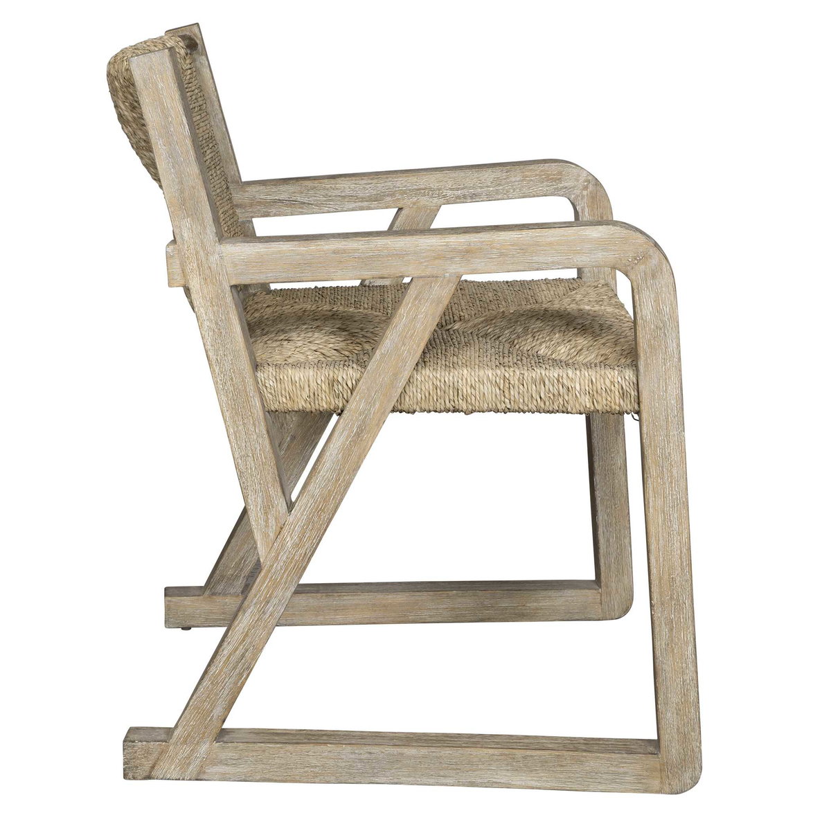 Chatham Seagrass Dining Chair, Furniture by Uttermost, 24.75" width x 32" height x 25" depth View 6