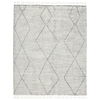 Ammil Hand-Knotted Trellis Cream/ Black Area Rug thumbnail 0