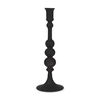 Haute Large Matte Black Blown Glass Candlestick thumbnail 0