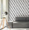 Statuary Diamond Inlay Grey Peel & Stick Wallpaper thumbnail 2