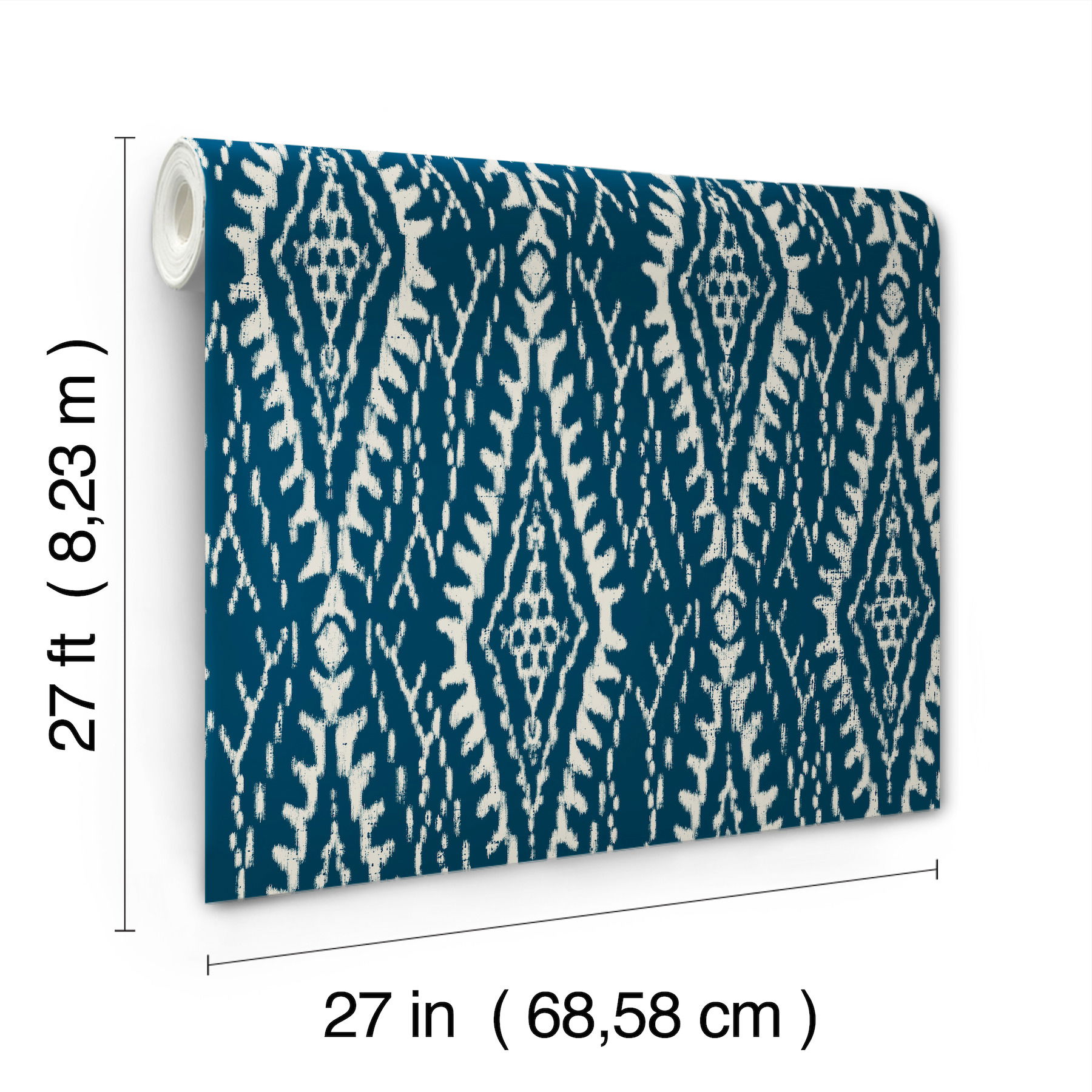 Rousseau Paperweave Indigo Wallpaper large image 