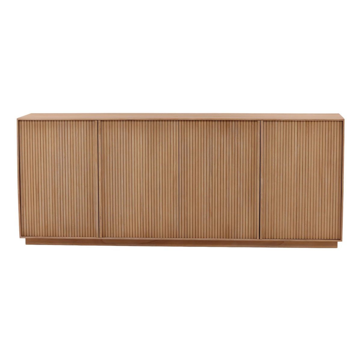 Malindaz Sideboard Light Natural, Sideboards & Buffet by Dovetail, 83.9" width x 33.75" height x 17.75" depth View 2