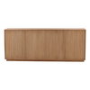 Malindaz Sideboard Light Natural, Sideboards & Buffet by Dovetail, 83.9" width x 33.75" height x 17.75" depth thumbnail 2