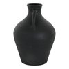 Lyra Vase Black Terracotta, by Moe's Home, 9.5" width x 13" height x 9.5" depth thumbnail 3