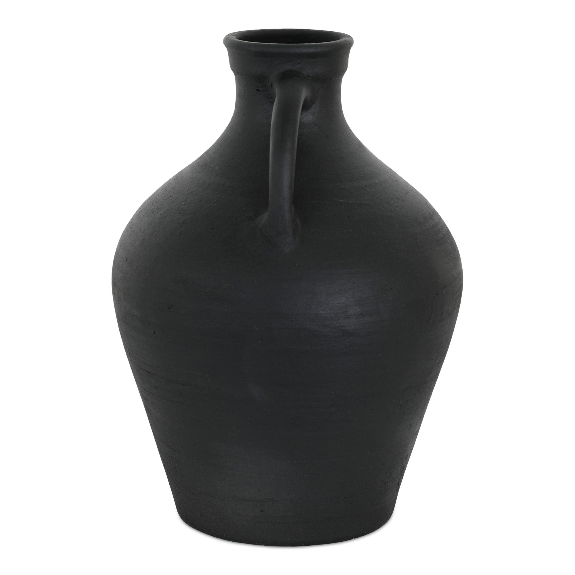 Lyra Vase Black Terracotta large image 