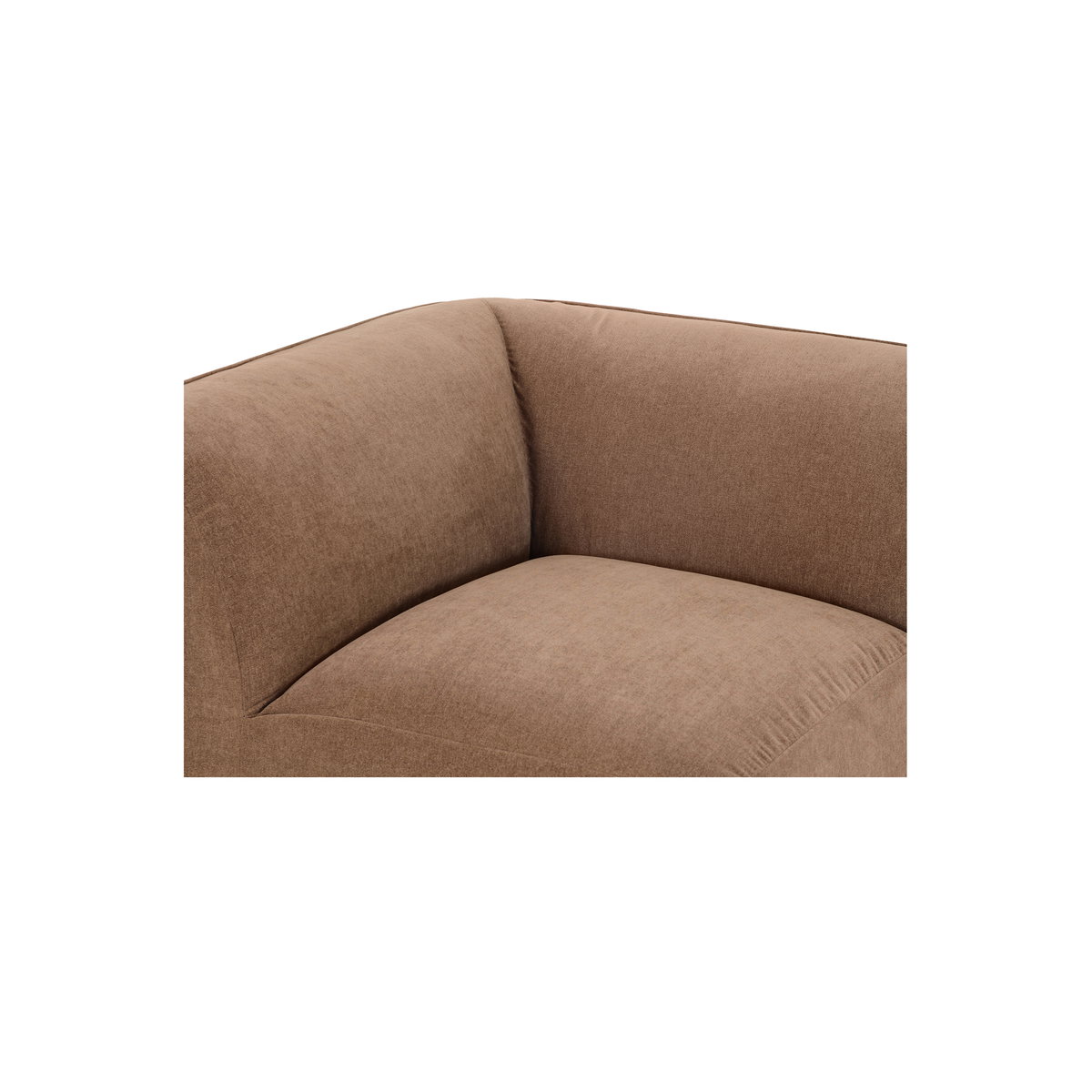 Isla Corner Chair Mocha, Sectional Sofa by Moe's Home, 41.7" width x 29.9" height x 41.7" depth View 6