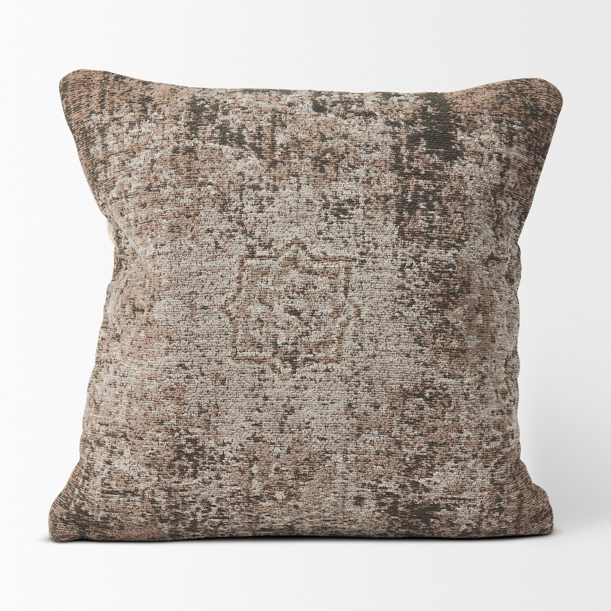 Khloe 20x20 Taupe Square Pillow Cover, Decorative Pillow by Mercana, 20" length x 0.5" width x 20" height View 3