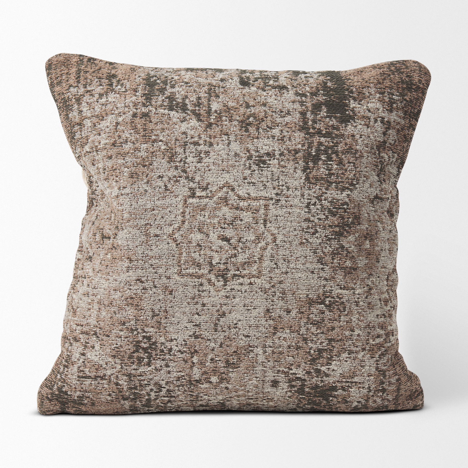 Khloe Taupe Square Pillow Cover large image 