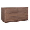 Round Off Dresser Walnut Brown, by Moe's Home, 60" width x 30" height x 19" depth thumbnail 2