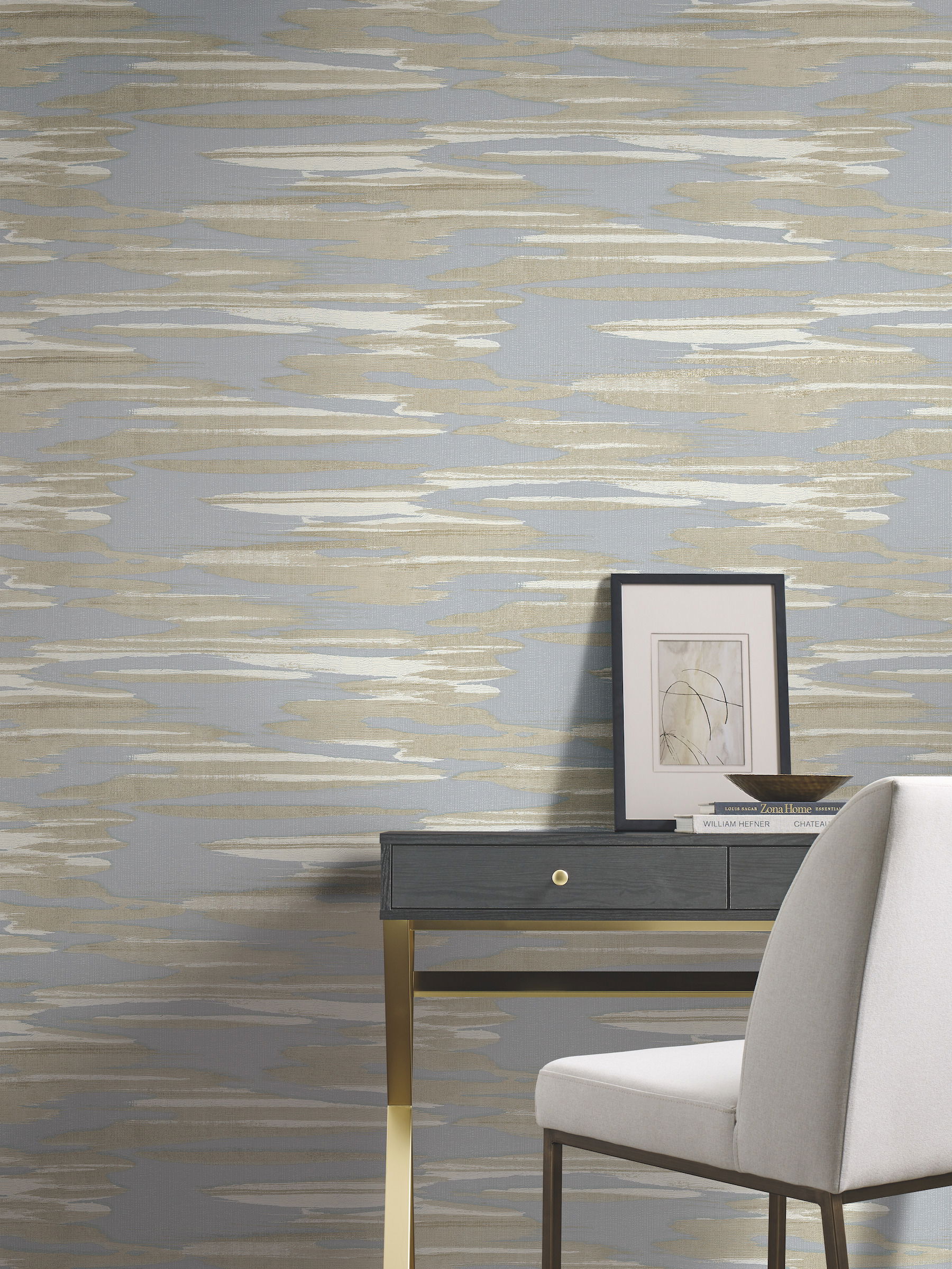 Nimbus Blue & Cream Wallpaper large image 