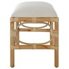 Laguna Small White Bench, Benche by Uttermost, 24" width x 20" height x 16" depth thumbnail 6