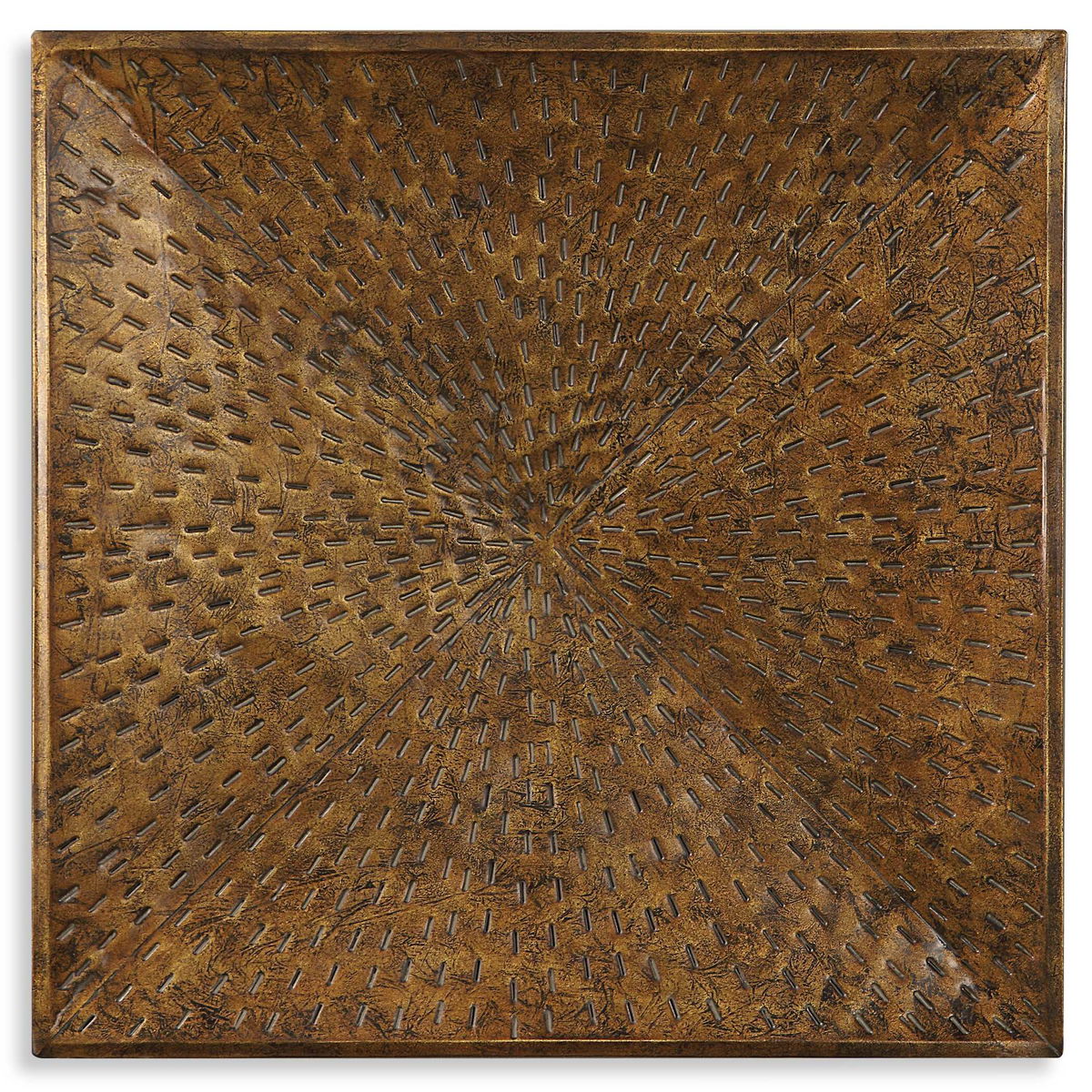 Blaise Antiqued Bronze Wall Art, by Uttermost, 31.5" width x 31.5" height x 3" depth View 1