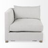 Valence  Light Gray Corner Sectional Piece, Sectional Sofa by Mercana, 37.8" length x 38.58" width x 28.35" height thumbnail 6