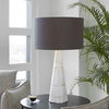 Citadel White Marble Table Lamp, by Uttermost, 17" width x 28.75" height x 17" depth thumbnail 2