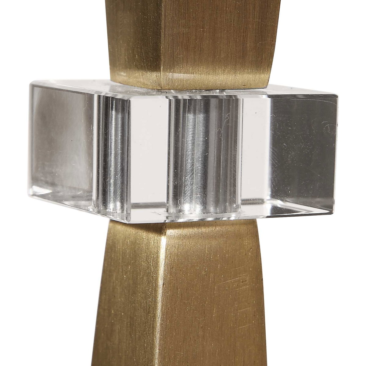 Niccolai Antiqued Nickel Lamp, Table Lamp by Uttermost, 11" width x 36" height x 11" depth View 5