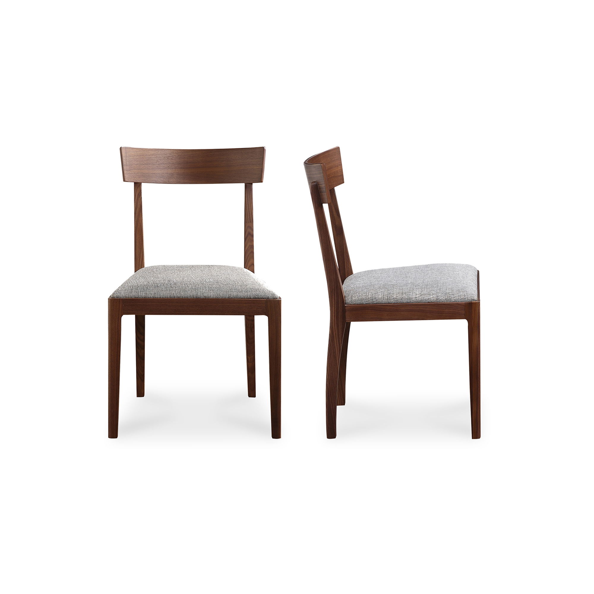 Leone Dining Chair Walnut Brown - Set Of Two large image 