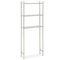 Online Designer Bathroom Metal Over the Toilet Etagere, Polished Nickel finish