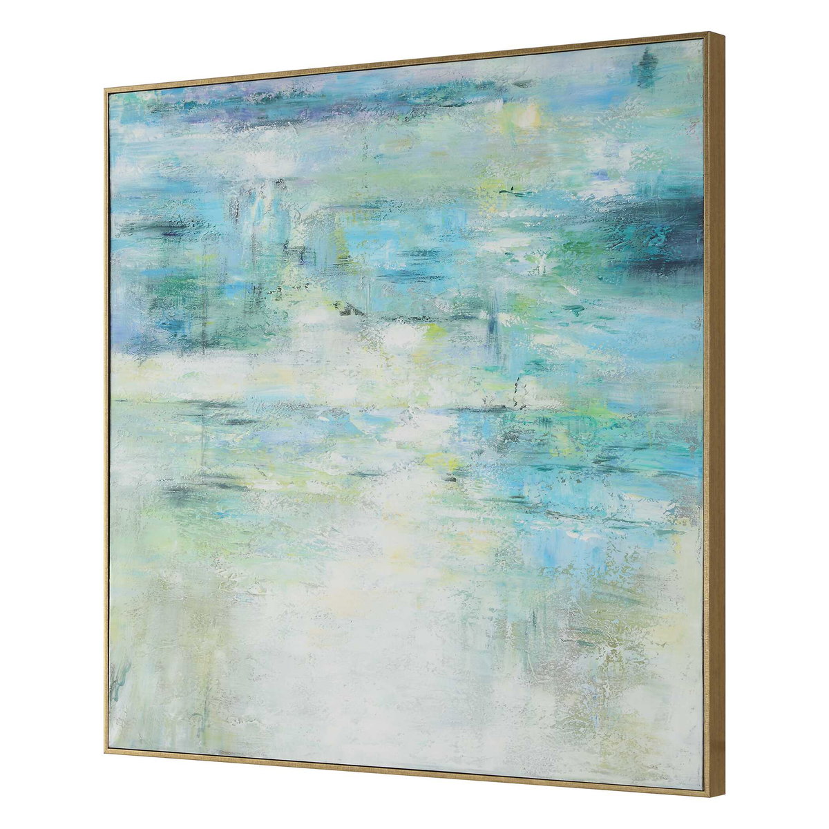 Blissful Hand Painted Abstract Art, by Uttermost, 42.75" width x 42.75" height x 2.25" depth View 5