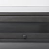 Arelius 49.5'L Rectangular Glass-Top Black-Brown Wood with Black Metal Base Display Coffee Table, by Mercana, 49.5" length x 28" width x 15" height thumbnail 6