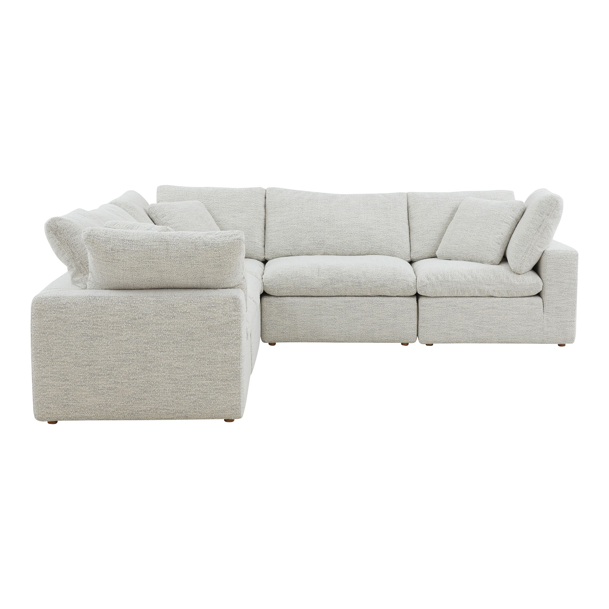 Terra Condo Classic L-shaped Modular Sectional Coastside Sand large image 